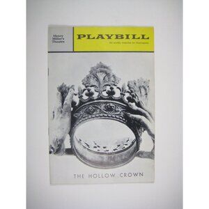 Vintage 1963 Playbill Miller Theatre Hollow Crown Royal Shakespeare Company